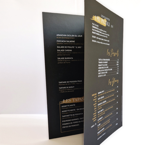 Menu Pli simple