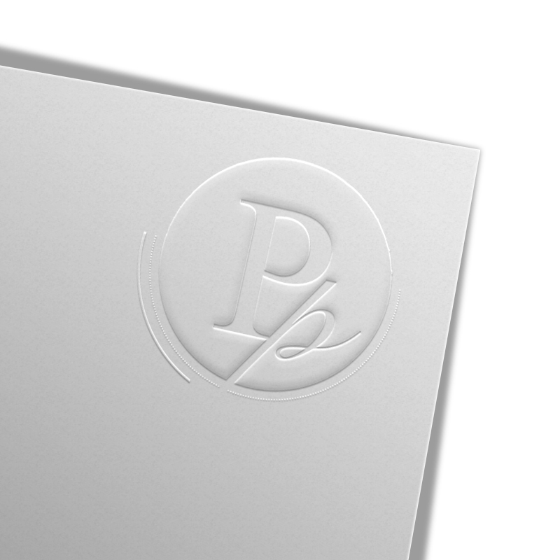 Logo - carte-finition spéciale : gaufrage